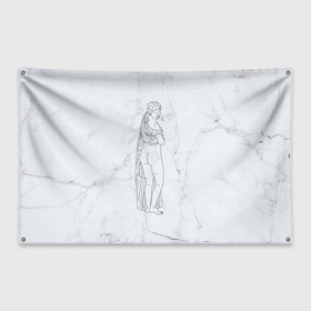 Флаг-баннер с принтом Афродита , 100% полиэстер | размер 67 х 109 см, плотность ткани — 95 г/м2; по краям флага есть четыре люверса для крепления | афродита | скульптура | статуя