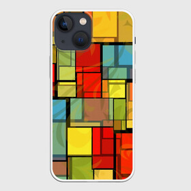 Чехол для iPhone 13 mini с принтом ГЕОМЕТРИЯ ,  |  | abstract | abstraction | color | fractal | geometry | paitnt | polygon | polygonal | psy | абстракция | геометрия | краски | неоновые | полигоны | психоделика | фрактал