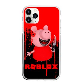 Чехол для iPhone 11 Pro матовый с принтом Roblox piggy/Свинка Пигги. , Силикон |  | Тематика изображения на принте: 