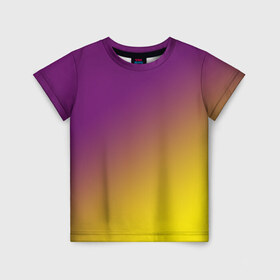 Детская футболка 3D с принтом ГРАДИЕНТ , 100% гипоаллергенный полиэфир | прямой крой, круглый вырез горловины, длина до линии бедер, чуть спущенное плечо, ткань немного тянется | gradient | summer | textures | tie dye | абстракт | градиент | желтая | лето | переход | радуга | тай дай | текстура | текстуры | фиолетовая | хиппи | цвета
