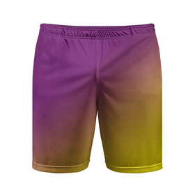 Мужские шорты спортивные с принтом ГРАДИЕНТ ,  |  | gradient | summer | textures | tie dye | абстракт | градиент | желтая | лето | переход | радуга | тай дай | текстура | текстуры | фиолетовая | хиппи | цвета