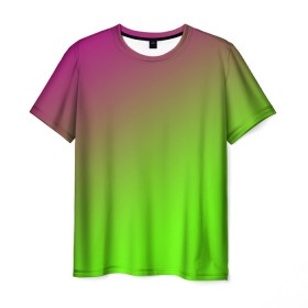 Мужская футболка 3D с принтом Кислотная , 100% полиэфир | прямой крой, круглый вырез горловины, длина до линии бедер | gradient | summer | textures | tie dye | абстракт | градиент | лето | переход | радуга | тай дай | текстура | текстуры | хиппи | цвета