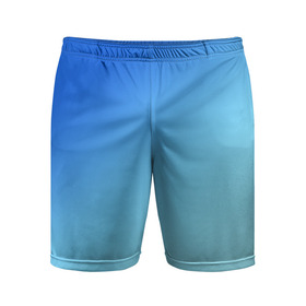 Мужские шорты спортивные с принтом blue ,  |  | gradient | summer | textures | tie dye | абстракт | градиент | лето | море | небо | переход | радуга | синяя | тай дай | текстура | текстуры | хиппи | цвета
