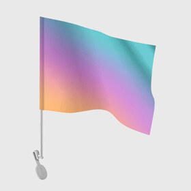Флаг для автомобиля с принтом градиент , 100% полиэстер | Размер: 30*21 см | gradient | summer | textures | tie dye | абстракт | градиент | лето | переход | радуга | тай дай | текстура | текстуры | хиппи | цвета