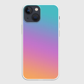 Чехол для iPhone 13 mini с принтом градиент ,  |  | Тематика изображения на принте: gradient | summer | textures | tie dye | абстракт | градиент | лето | переход | радуга | тай дай | текстура | текстуры | хиппи | цвета