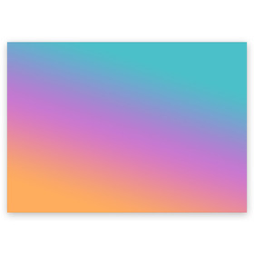 Поздравительная открытка с принтом градиент , 100% бумага | плотность бумаги 280 г/м2, матовая, на обратной стороне линовка и место для марки
 | gradient | summer | textures | tie dye | абстракт | градиент | лето | переход | радуга | тай дай | текстура | текстуры | хиппи | цвета
