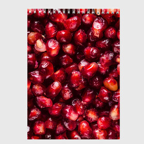 Скетчбук с принтом много ягод граната ярко сочно , 100% бумага
 | 48 листов, плотность листов — 100 г/м2, плотность картонной обложки — 250 г/м2. Листы скреплены сверху удобной пружинной спиралью | вкусно | гранат | гранатовый бум | зерна | зож | лето | польза | сочно | фрукты | фрутерианство | ягоды | ярко