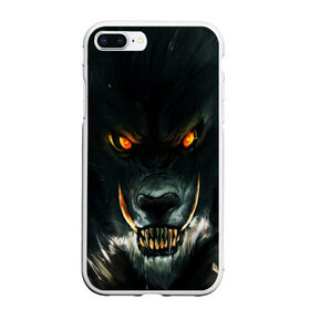 Чехол для iPhone 7Plus/8 Plus матовый с принтом ДИКИЙ ВОЛК(D) , Силикон | Область печати: задняя сторона чехла, без боковых панелей | wolf | волк | волки | волчица | животные | одинокий волк