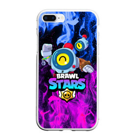 Чехол для iPhone 7Plus/8 Plus матовый с принтом BRAWL STARS NANI , Силикон | Область печати: задняя сторона чехла, без боковых панелей | bibi | brawl stars | coach mike | crow | gale | leon | leon shark | max | mecha crow | mortis | mr.p | nani | phoenix | sally leon | sandy | spike | sprout | tara | virus 8 bit | werewolf | ворон | оборотень