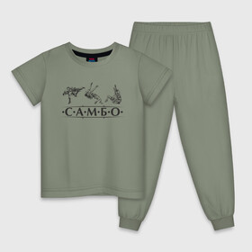 Детская пижама хлопок с принтом Самбо , 100% хлопок |  брюки и футболка прямого кроя, без карманов, на брюках мягкая резинка на поясе и по низу штанин
 | sambo | боевое искусство | борьба | единоборство | самбо | самозащита | самооборона | спорт