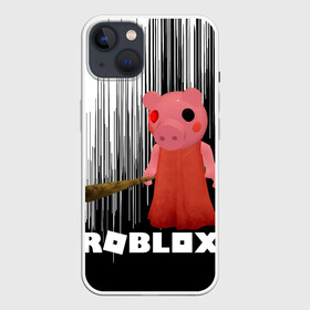 Чехол для iPhone 13 с принтом Roblox piggy Свинка Пигги. ,  |  | game | gamer | logo | minecraft | piggi | roblox | simulator | игра | конструктор | лого | пигги | свинья | симулятор | строительство | фигура