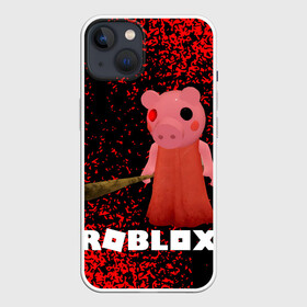 Чехол для iPhone 13 с принтом Roblox piggy Свинка Пигги. ,  |  | game | gamer | logo | minecraft | piggi | roblox | simulator | игра | конструктор | лого | пигги | свинья | симулятор | строительство | фигура