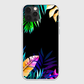 Чехол для iPhone 12 Pro Max с принтом Тропическая Ночь , Силикон |  | Тематика изображения на принте: nature | summer | азия | бали | бамбук | деревья | джунгли | жара | зелень | кусты | лес | летний | лето | листья | море | острова | отдых | отпуск | пальмы | папоротник | пляж | природа | растения | солнце
