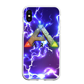 Чехол для iPhone XS Max матовый с принтом Ark Survival Evolved (Z) , Силикон | Область печати: задняя сторона чехла, без боковых панелей | ark survival evolved | dino | game | динозавр | игры