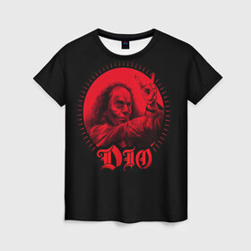 Женская футболка 3D с принтом Dio #13 , 100% полиэфир ( синтетическое хлопкоподобное полотно) | прямой крой, круглый вырез горловины, длина до линии бедер | dio | hard | rock | ronnie james dio | дио | рок | хард