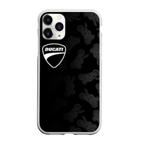 Чехол для iPhone 11 Pro матовый с принтом DUCATI [1] , Силикон |  | ducati | moto | дукати | мото | мотоцикл