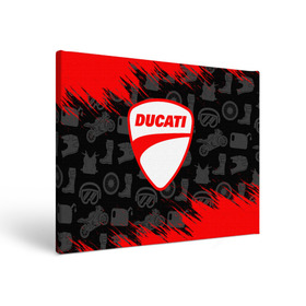 Холст прямоугольный с принтом DUCATI [2] , 100% ПВХ |  | ducati | moto | дукати | мото | мотоцикл