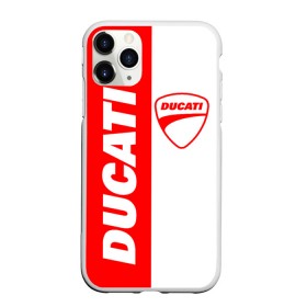 Чехол для iPhone 11 Pro матовый с принтом DUCATI [4] , Силикон |  | ducati | moto | дукати | мото | мотоцикл