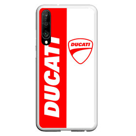 Чехол для Honor P30 с принтом DUCATI [4] , Силикон | Область печати: задняя сторона чехла, без боковых панелей | ducati | moto | дукати | мото | мотоцикл