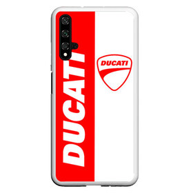 Чехол для Honor 20 с принтом DUCATI [4] , Силикон | Область печати: задняя сторона чехла, без боковых панелей | ducati | moto | дукати | мото | мотоцикл