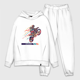 Мужской костюм хлопок OVERSIZE с принтом Motocross | Motocross (Z) ,  |  | 2020 | auto | bike | moto | motorcycle | sport | авто | автомобиль | автомобильные | байк | бренд | марка | машины | мото | мотоциклы | спорт