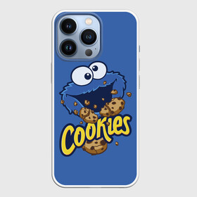 Чехол для iPhone 13 Pro с принтом Cookies ,  |  | cookie | cookiemonster | delicious | eat | monster | yummy | еда | коржик | куки | кукимонстр | монстр | печенье | сезам | сладости | улица | улицасезам