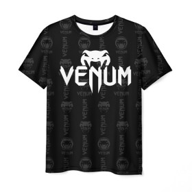 Мужская футболка 3D с принтом VENUM | ВЕНУМ , 100% полиэфир | прямой крой, круглый вырез горловины, длина до линии бедер | mma | snake | sports | ufc | venum | venum mma | бокс | борьба | бренд | венум | единоборства | змея | мма | спорт | юфс