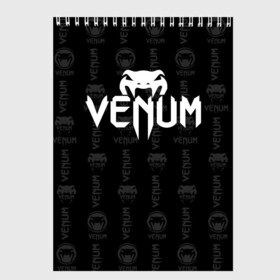 Скетчбук с принтом VENUM | ВЕНУМ , 100% бумага
 | 48 листов, плотность листов — 100 г/м2, плотность картонной обложки — 250 г/м2. Листы скреплены сверху удобной пружинной спиралью | mma | snake | sports | ufc | venum | venum mma | бокс | борьба | бренд | венум | единоборства | змея | мма | спорт | юфс