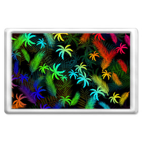 Магнит 45*70 с принтом ПАЛЬМЫ / ТРОПИКИ , Пластик | Размер: 78*52 мм; Размер печати: 70*45 | flowers | hotline miami | neon | new retro wave | outrun | outrun electro | palmen | rainbow | retro | retrowave | summer | synth | synthwave | tropical | лето | неон | пальмы | радуга | растения | ретро | тропики | хотлайн майами | цветы
