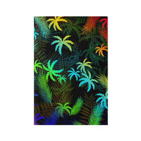 Обложка для паспорта матовая кожа с принтом ПАЛЬМЫ / ТРОПИКИ , натуральная матовая кожа | размер 19,3 х 13,7 см; прозрачные пластиковые крепления | flowers | hotline miami | neon | new retro wave | outrun | outrun electro | palmen | rainbow | retro | retrowave | summer | synth | synthwave | tropical | лето | неон | пальмы | радуга | растения | ретро | тропики | хотлайн майами | цветы