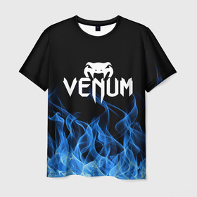 Мужская футболка 3D с принтом VENUM. , 100% полиэфир | прямой крой, круглый вырез горловины, длина до линии бедер | mma | sport | venum | бокс | венум | единоборство | мма | спорт