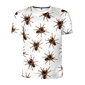 Мужская футболка 3D спортивная с принтом В пауках , 100% полиэстер с улучшенными характеристиками | приталенный силуэт, круглая горловина, широкие плечи, сужается к линии бедра | Тематика изображения на принте: pattern | spider | джунгли | дикие | животные | жуки | звери | лапы | мерзкие | монстр | насекомые | паттерн | паук | пауки | паутина | паучок | птицеед | страшный | существа | тараканы | тарантул | тропики