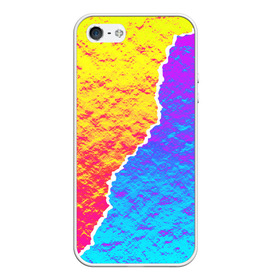 Чехол для iPhone 5/5S матовый с принтом Цветные переливы , Силикон | Область печати: задняя сторона чехла, без боковых панелей | Тематика изображения на принте: абстрактный | блестящие | волны | геометрия | градиент | краски | летний | лето | море | небо | неоновые | облака | океан | перламутр | поп | радуга | радужный | разноцветные | река | ретро | русалка