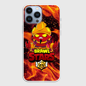 Чехол для iPhone 13 Pro Max с принтом BRAWL STARS EVIL GENE | ДЖИН ,  |  | Тематика изображения на принте: bibi | brawl stars | coach mike | crow | evil gene | gale | gene | leon | leon shark | max | mecha crow | mortis | mr.p | nani | phoenix | sally leon | sandy | spike | sprout | tara | virus 8 bit | werewolf | ворон | джин | оборотень