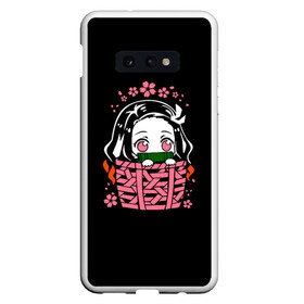 Чехол для Samsung S10E с принтом KIMETSU NO YAIBA NEZUKO , Силикон | Область печати: задняя сторона чехла, без боковых панелей | demon slayer | kimetsu no yaiba | nezuko | shinobu | slayer | tanjiro | zenitsu | гию томиока | зенитцу | иноске хашибира | клинок рассекающий демонов | незуко | танджиро | шинобу кочо