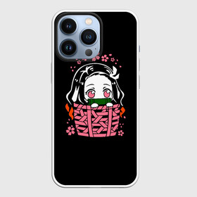 Чехол для iPhone 13 Pro с принтом KIMETSU NO YAIBA NEZUKO | НЕЗУКО ,  |  | Тематика изображения на принте: demon slayer | kimetsu no yaiba | nezuko | shinobu | slayer | tanjiro | zenitsu | гию томиока | зенитцу | иноске хашибира | клинок рассекающий демонов | незуко | танджиро | шинобу кочо