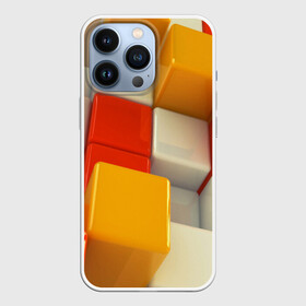 Чехол для iPhone 13 Pro с принтом КУБЫ 3D ,  |  | Тематика изображения на принте: abstract | abstraction | geometry | line | pattern | psy | абстрактный | абстракция | геометрия | краски | кубики | линии | неоновые | неоновый | психоделика | текстура