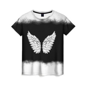 Женская футболка 3D с принтом Im an angel , 100% полиэфир ( синтетическое хлопкоподобное полотно) | прямой крой, круглый вырез горловины, длина до линии бедер | angel | birds | fly | wings | ангел | бабочка | богиня | воздушный | демон | дым | космос | крылья | лебедь | летать | летучий | милые | мифические | небесный | небо | облако | пегас | перья | прикольные | птица | рай