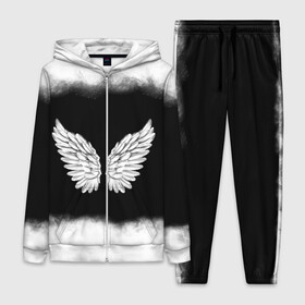 Женский костюм 3D с принтом Im an angel ,  |  | angel | birds | fly | wings | ангел | бабочка | богиня | воздушный | демон | дым | космос | крылья | лебедь | летать | летучий | милые | мифические | небесный | небо | облако | пегас | перья | прикольные | птица | рай