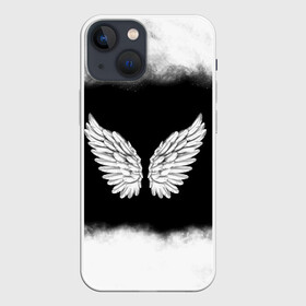 Чехол для iPhone 13 mini с принтом Im an angel ,  |  | angel | birds | fly | wings | ангел | бабочка | богиня | воздушный | демон | дым | космос | крылья | лебедь | летать | летучий | милые | мифические | небесный | небо | облако | пегас | перья | прикольные | птица | рай