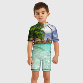 Детский купальный костюм 3D с принтом Пхукет , Полиэстер 85%, Спандекс 15% | застежка на молнии на спине | Тематика изображения на принте: phuket | бангкок | королевство | курорт | море | острова | отдых | пальмы | песок | пляж | природа | путешествие | солнце | тай | тайланд
