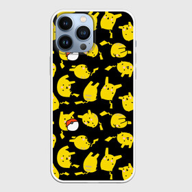 Чехол для iPhone 13 Pro Max с принтом Пикачу ,  |  | Тематика изображения на принте: doodling | pikachu | pokemon | textures | дудлинг | желтый покемон | пика пика | пикачу | покемон | покемоны | стикербомбинг | текстуры | фон