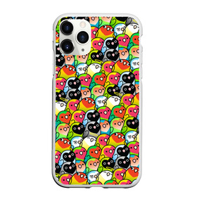 Чехол для iPhone 11 Pro Max матовый с принтом Папуги , Силикон |  | doodling | textures | волнистые попугайчики | волнистый попугай | дудлинг | папуги | попугаи | попугайчики | птица | птицы | стикербомбинг | текстуры | фон