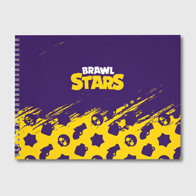 Альбом для рисования с принтом BRAWL STARS БРАВЛ СТАРС , 100% бумага
 | матовая бумага, плотность 200 мг. | 8 bit | 8бит | brawl | cnfhc | crow | hfdk | leon | logo | sandy | skull | spike | stars | бравл | бравла | браво | игра | игры | икфцд | кроу | леон | лого | логотип | символ | спайк | старс | старса | сэнди | череп | ыефкы