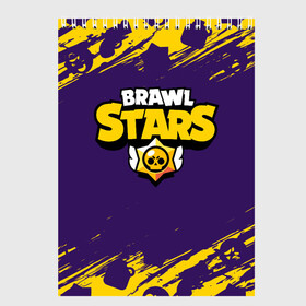 Скетчбук с принтом BRAWL STARS БРАВЛ СТАРС , 100% бумага
 | 48 листов, плотность листов — 100 г/м2, плотность картонной обложки — 250 г/м2. Листы скреплены сверху удобной пружинной спиралью | 8 bit | 8бит | brawl | cnfhc | crow | hfdk | leon | logo | sandy | skull | spike | stars | бравл | бравла | браво | игра | игры | икфцд | кроу | леон | лого | логотип | символ | спайк | старс | старса | сэнди | череп | ыефкы