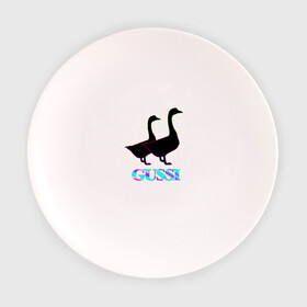 Тарелка 3D с принтом Gussi , фарфор | диаметр - 210 мм
диаметр для нанесения принта - 120 мм | gucci | gussi | антибренд | бренд | гуси | гусь | гучи | гуччи | мем | мемы | неон | прикол