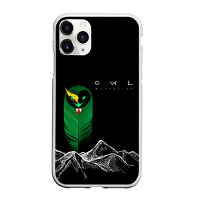 Чехол для iPhone 11 Pro Max матовый с принтом Owl blacklist , Силикон |  | Тематика изображения на принте: blacklist | line art | owl | абстракция | арт | горы | маскарадная маска | перо | сова | солнце