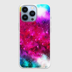 Чехол для iPhone 13 Pro с принтом Туманность ,  |  | Тематика изображения на принте: space | stars | абстракция | бесконечный | блестящий | вселенная | галактика | дым | звездная | звезды | космический | космос | краски | лето | материя | небо | неоновый | нло | ночь | облака | планеты | радуга