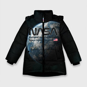 Зимняя куртка для девочек 3D с принтом NASA , ткань верха — 100% полиэстер; подклад — 100% полиэстер, утеплитель — 100% полиэстер. | длина ниже бедра, удлиненная спинка, воротник стойка и отстегивающийся капюшон. Есть боковые карманы с листочкой на кнопках, утяжки по низу изделия и внутренний карман на молнии. 

Предусмотрены светоотражающий принт на спинке, радужный светоотражающий элемент на пуллере молнии и на резинке для утяжки. | alien | elon | mask | musk | nasa | space x | star | ufo | америка | американский | астронавт | гуманоид | звезды | земля | зона 51 | илон | инопланетянин | космонавт | космос | луна | марс | маск | наса | нло | планета | пришелец