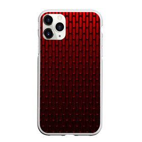 Чехол для iPhone 11 Pro Max матовый с принтом текстура красный градиент , Силикон |  | геометрия | градиент | красный | линии | поверхность | простота | симметрия | текстура | точки | черный